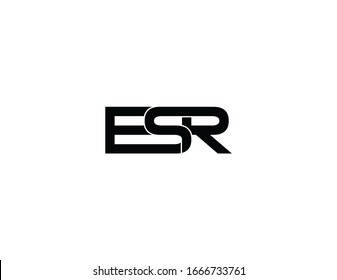 Esr Original Monogram Logo Design Stock Illustration 1666733761 ...