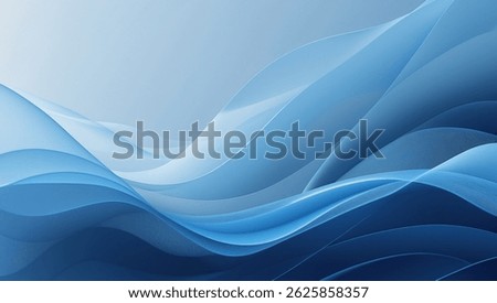 The Essence of Blue: Capturing the Tranquil and Fluid Nature of the Color in Abstract Waves