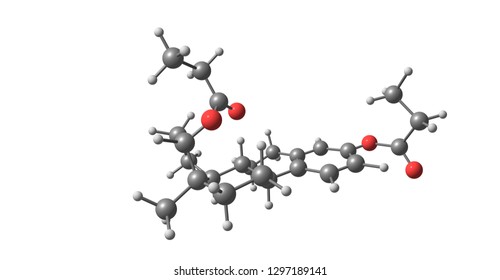 Estradiol Dipropionate Is An Estrogen Medication Which Has Been Used In The United States. It Is Given By Injection Into Muscle. 3d Illustration