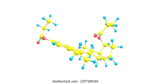 Estradiol Dipropionate Is An Estrogen Medication Which Has Been Used In The United States. It Is Given By Injection Into Muscle. 3d Illustration