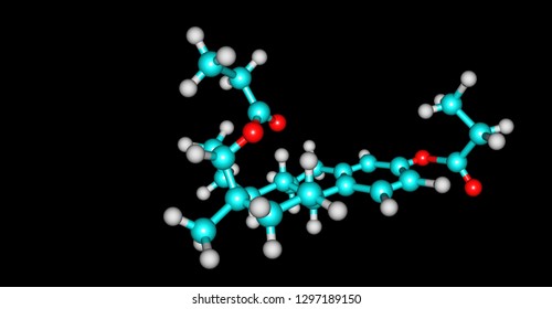 Estradiol Dipropionate Is An Estrogen Medication Which Has Been Used In The United States. It Is Given By Injection Into Muscle. 3d Illustration