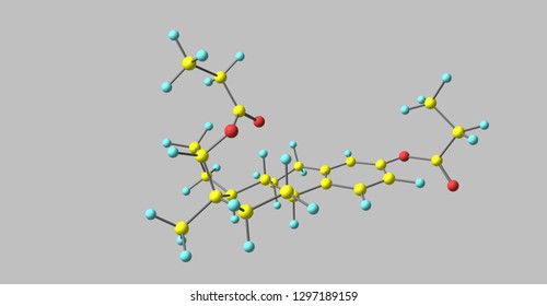 Estradiol Dipropionate Is An Estrogen Medication Which Has Been Used In The United States. It Is Given By Injection Into Muscle. 3d Illustration