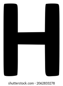 Eta Greek symbol icon with flat style. Isolated raster Eta Greek symbol icon image, simple style.