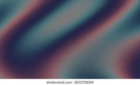 Ethereal composition featuring gentle, sweeping curves of muted teal and dusty rose tones that create a dreamy, outoffocus aesthetic reminiscent of liquid movement or atmospheric fog.