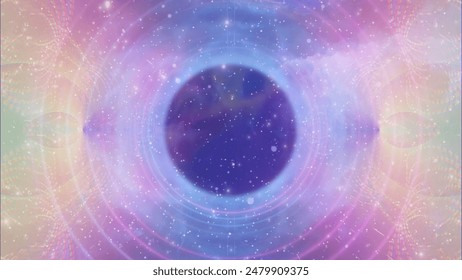 Ethereal Cosmic Portal Illustration Cover Image, Thumbnail