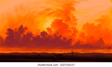 Ethereal Nights and Solitary Sunsets: A Journey Through Mystical Landscapes - Powered by Shutterstock