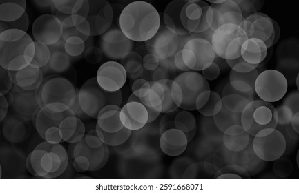 Ethereal orbs float mystically in a soft, dreamy nocturnal setting