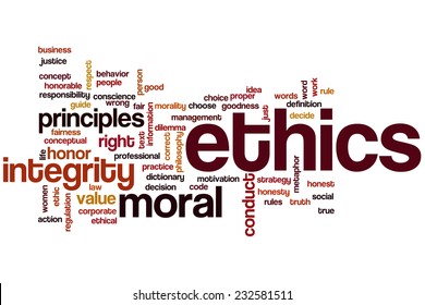 Ethics Word Cloud Concept