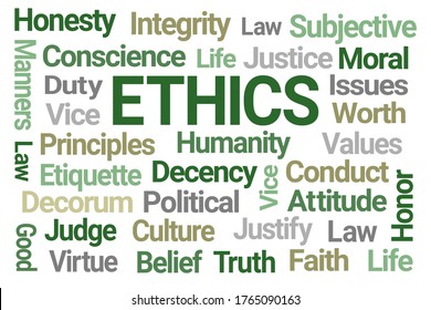 432 Ethics and principles and word cloud and morality Images, Stock ...