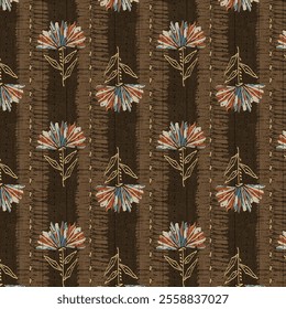 Ethnic boho seamless pattern. colourfull Repeating background geometric bandhani and patola design