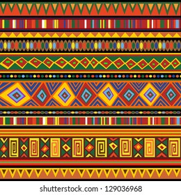 Ethnic Colorful Pattern Africa Art