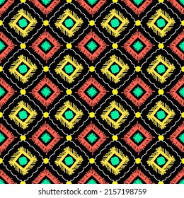 ethnic ikat  patterns geometric native tribal boho motif aztec textile fabric carpet mandalas african American  india flower