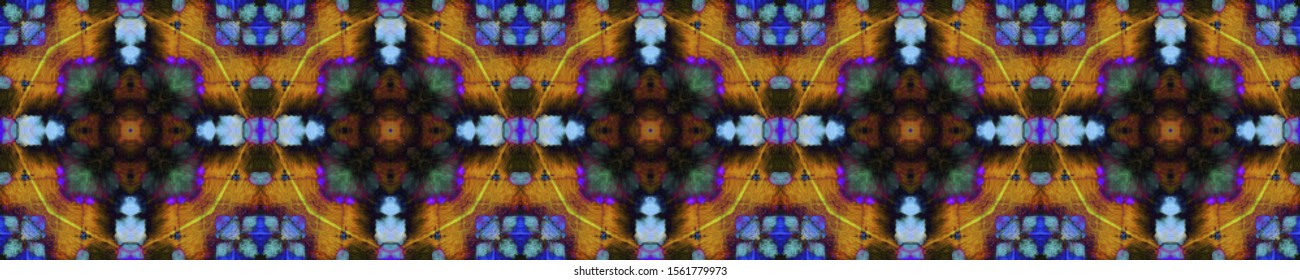 Ethnic Pattern. Repeat Tie Dye Rapport. Ikat Asian Design. Abstract Shibori Design. Dark Neon Seamless Texture. Ethnic CraftHand Made Pattern.