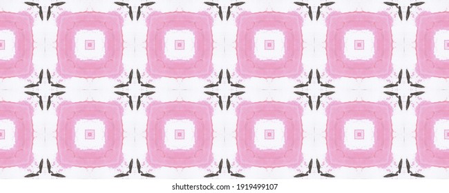 Ethnic Texture. Abstract Grunge Design. Pink White Textile Print Repeat. Tie Dye Seamless Texture. Rose Paper Texture Tile. Background. Washed Effect. Faded Colors. - Shutterstock ID 1919499107