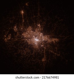 Eugene Oregon Usa Street Lights Map Stock Illustration 2176674981 ...