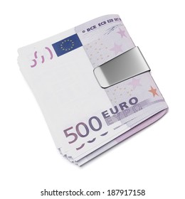 Euro In Money Clip