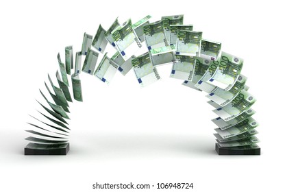 Euro Transfer (isolated with clipping path)