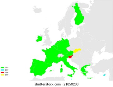 Eurozone Map Images Stock Photos Vectors Shutterstock