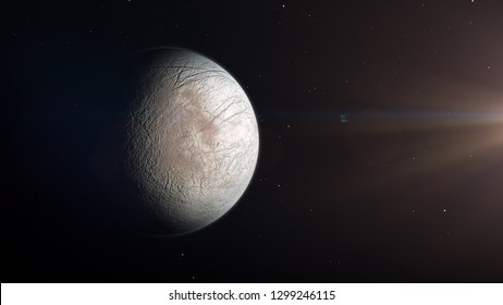 Europa Jupiter Moon 3d Render