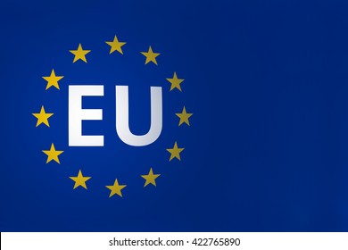 Eu Logo European Union Flag Motto Stock Vector (Royalty Free) 664910836 ...