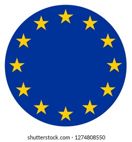 European Union Country Roundel Flag Based Stock Illustration 1274808550 ...