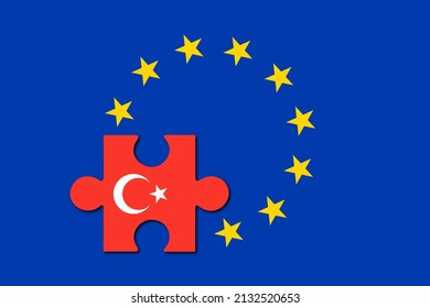 European Union Turkey Member State Joining Stock Illustration ...