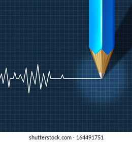 Euthanasia Medical Intervention As A Medical Health Care Concept Of Doctor Social Dilemma In End Of Life Termination As A Pencil Drawing An Ecg Or Ekg Flatline Or Flat Line On A Monitor Graph.