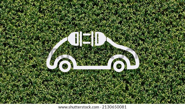 \
EV car, Electrical vehicle, natural fuel, \
eco, green world. 3d\
rendering