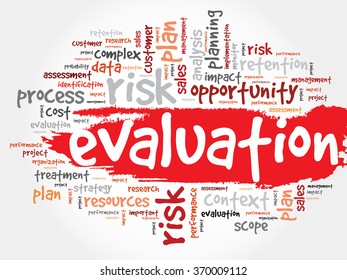 Evaluation Word Cloud Business Concept Stock Illustration 370009112 ...