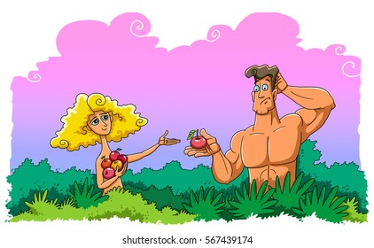 Eve Took The Fruit Of The Tree Of Knowledge Of Good And Evil And Then Given To Adam