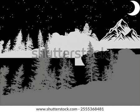 evening in a beautiful area 