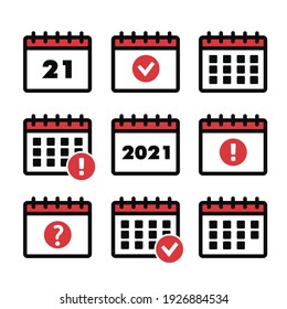 Event icon. Annual plan . Calendar Icons