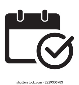 Event Schedule icon. Appointment Request illustration.