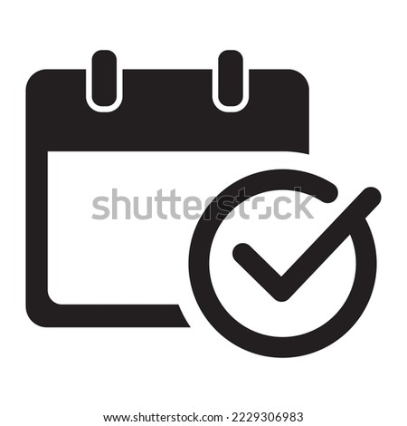 Event Schedule icon. Appointment Request illustration.