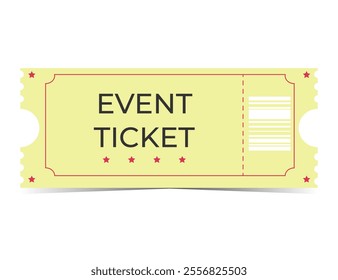 Event ticket template. ticket for event. - Powered by Shutterstock