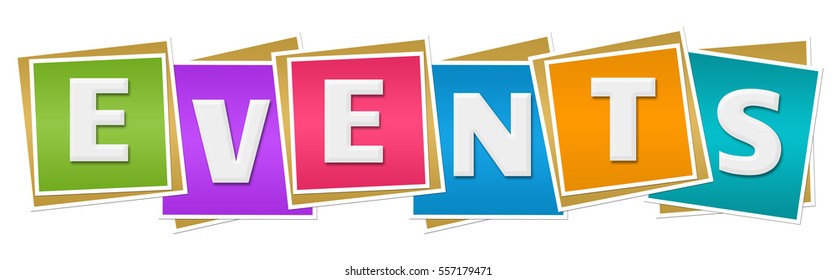 Events colorful Blocks  - Powered by Shutterstock