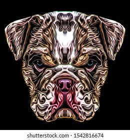 Evil Dog  Face Tatoo Art