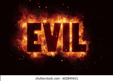evil Fire Satanic sign gothic style evil esoteric