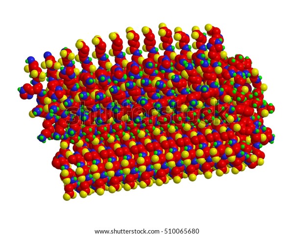 Example Amyloid Beta Structure 3d Rendering Stock Illustration ...
