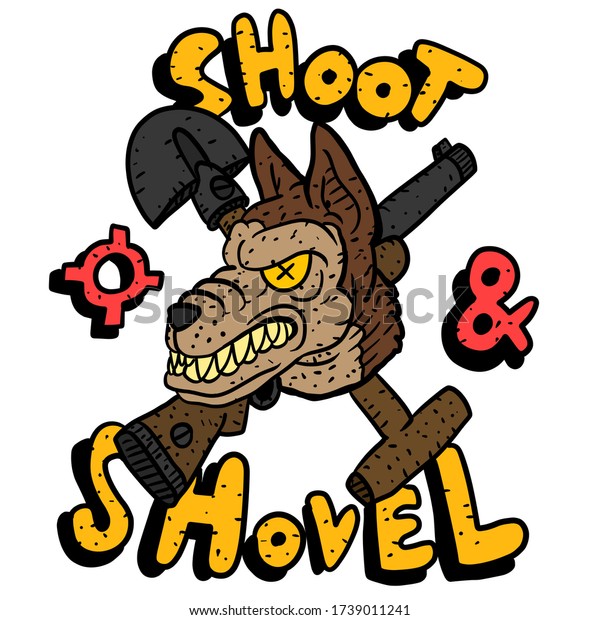 a example of a anti wolves cartoon for educational purposes. a cartoon illustration used by