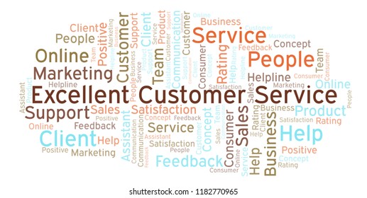 Excellent Customer Service Word Cloud Stock Illustration 1182770965   Excellent Customer Service Word Cloud 260nw 1182770965 