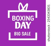 Exciting Boxing Day Big Sale design with vibrant colors and bold text, capturing the thrill of post-Christmas shopping and discounts. Perfect for promoting limited-time offers and festive sales