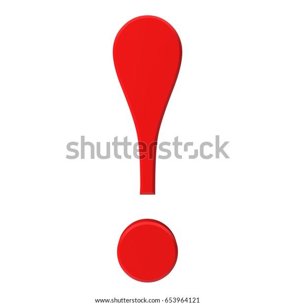 Exclamation Point Exclamation Mark Punctuation Character Stock ...