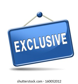 Exclusive Offer Edition Or VIP Treatment Rare High Quality Product With Limited Production Icon Button Or Exclusivity Sign