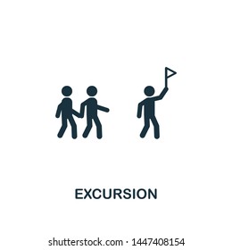 Excursion Icon. Creative Element Design From Tourism Icons Collection. Pixel Perfect Excursion Icon For Web Design, Apps, Software, Print Usage.