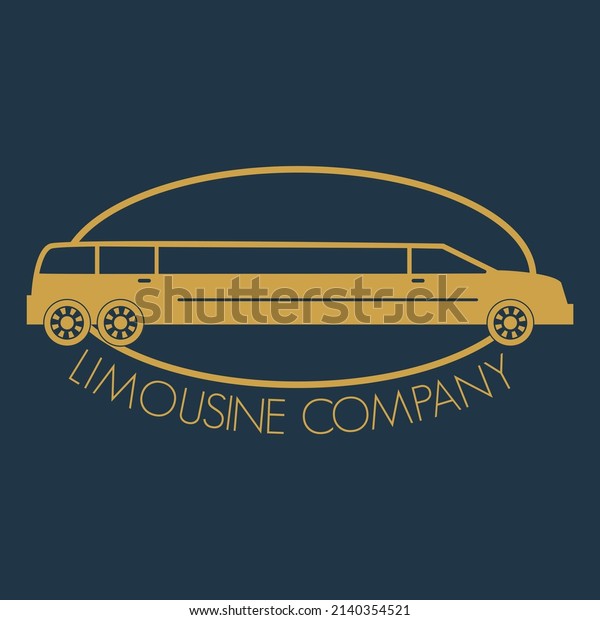 Executive
limousine logo design and luxurious
art