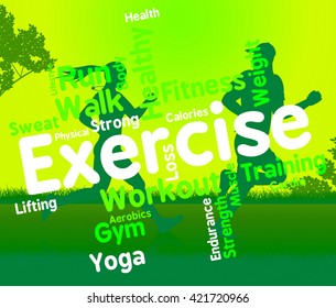 Exercise Words Indicating Physical Activity And Training