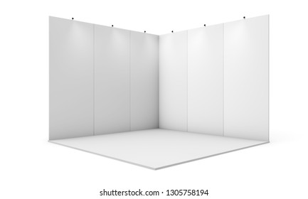 Exhibition Booth 3d Rendering Isolated Mockup