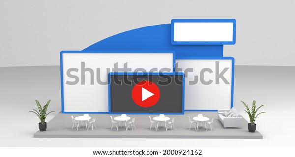 Download Exhibition Stand 3d Rendering Mockup Fair Stock ...