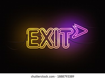 2,074 Neon exit sign Images, Stock Photos & Vectors | Shutterstock